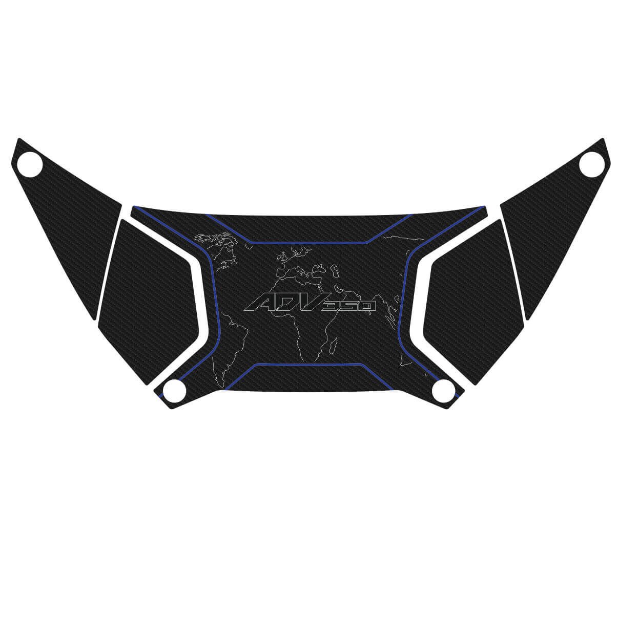 Honda ADV 350 Topcase Kapak Pad (Karbon Model) 3