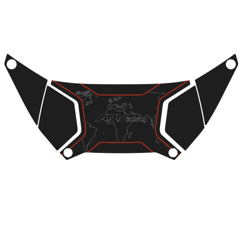 Honda ADV 350 Topcase Kapak Pad (Karbon Model) 4