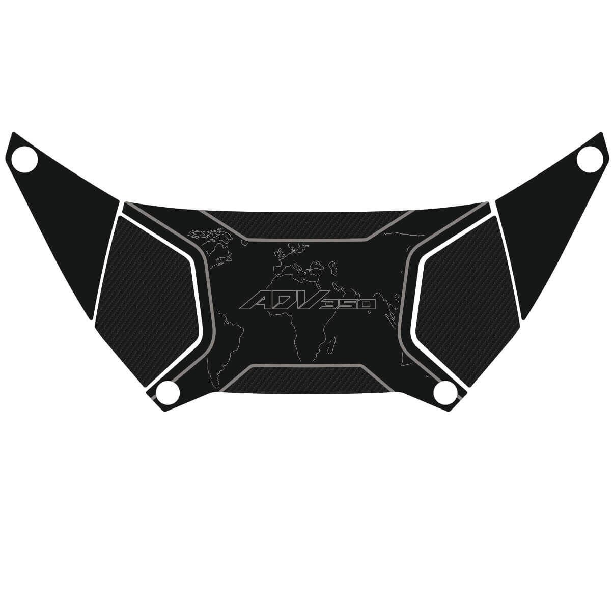 Honda ADV 350 Topcase Pad (Siyah&Karbon Model) 1