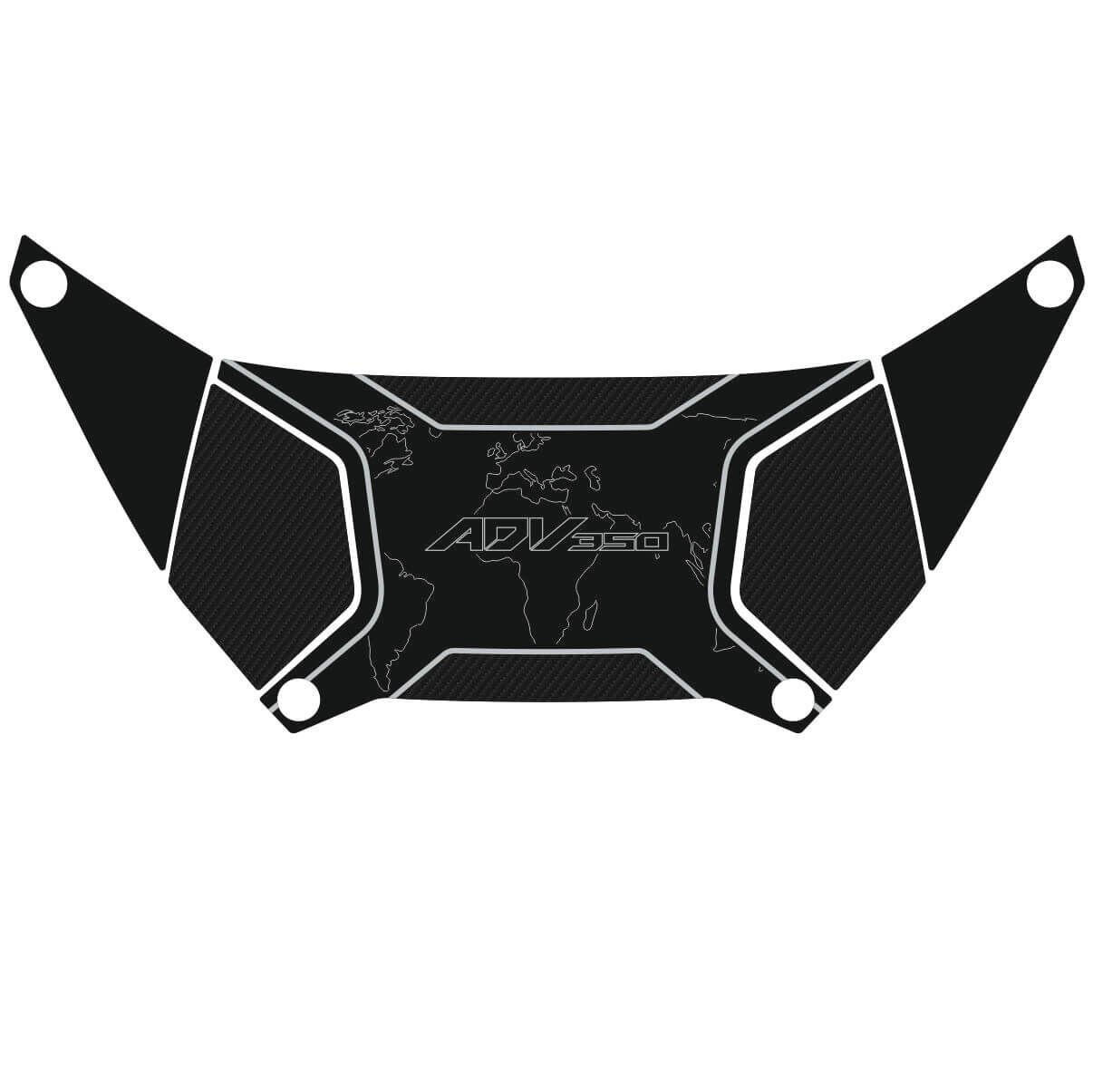 Honda ADV 350 Topcase Pad (Siyah&Karbon Model) 2