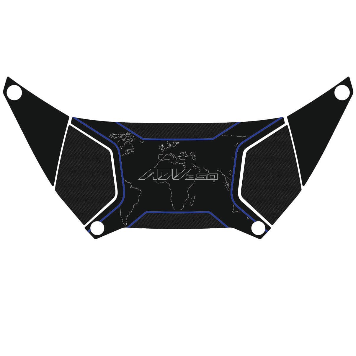 Honda ADV 350 Topcase Pad (Siyah&Karbon Model) 3