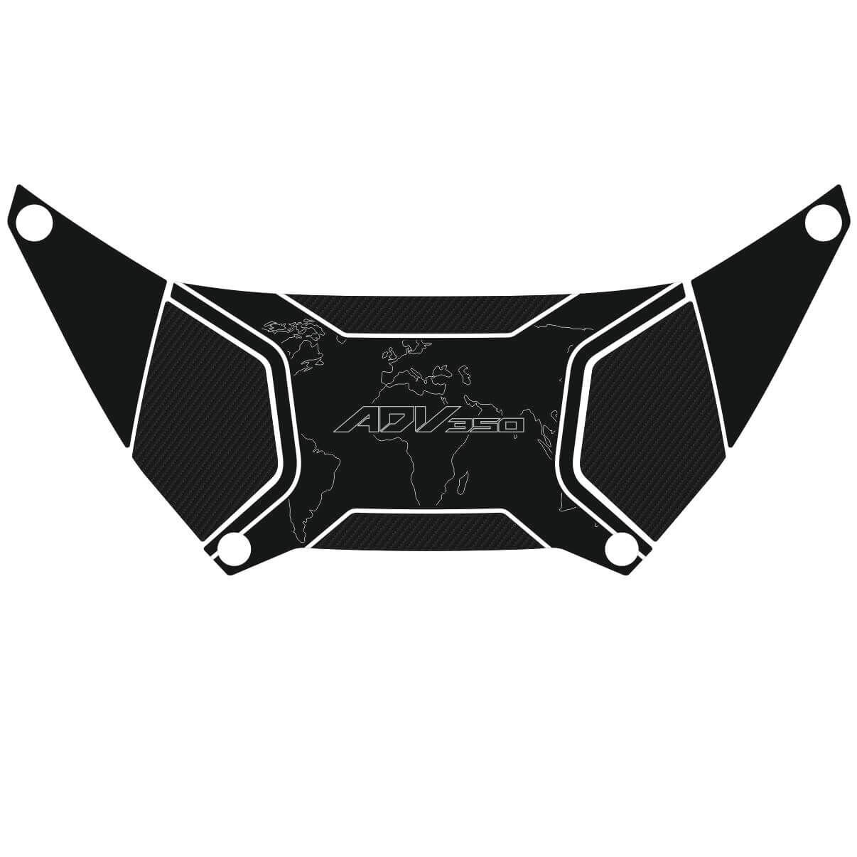 Honda ADV 350 Topcase Pad (Siyah&Karbon Model) 5