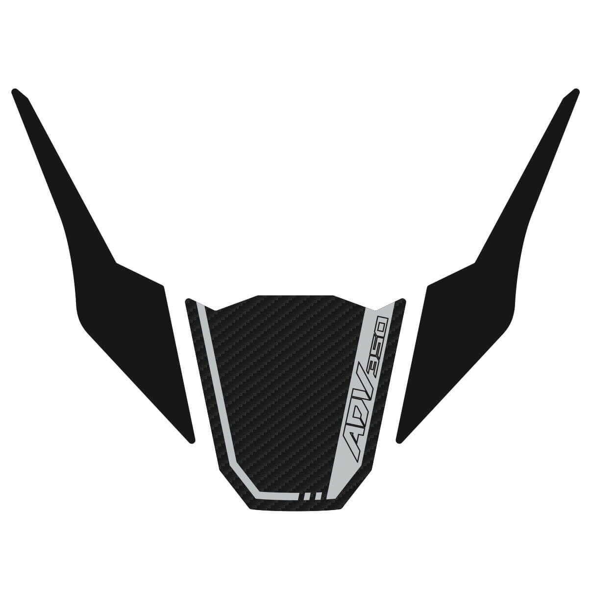 Honda ADV 350 Kafa Pad (Siyah&Karbon Model) 2