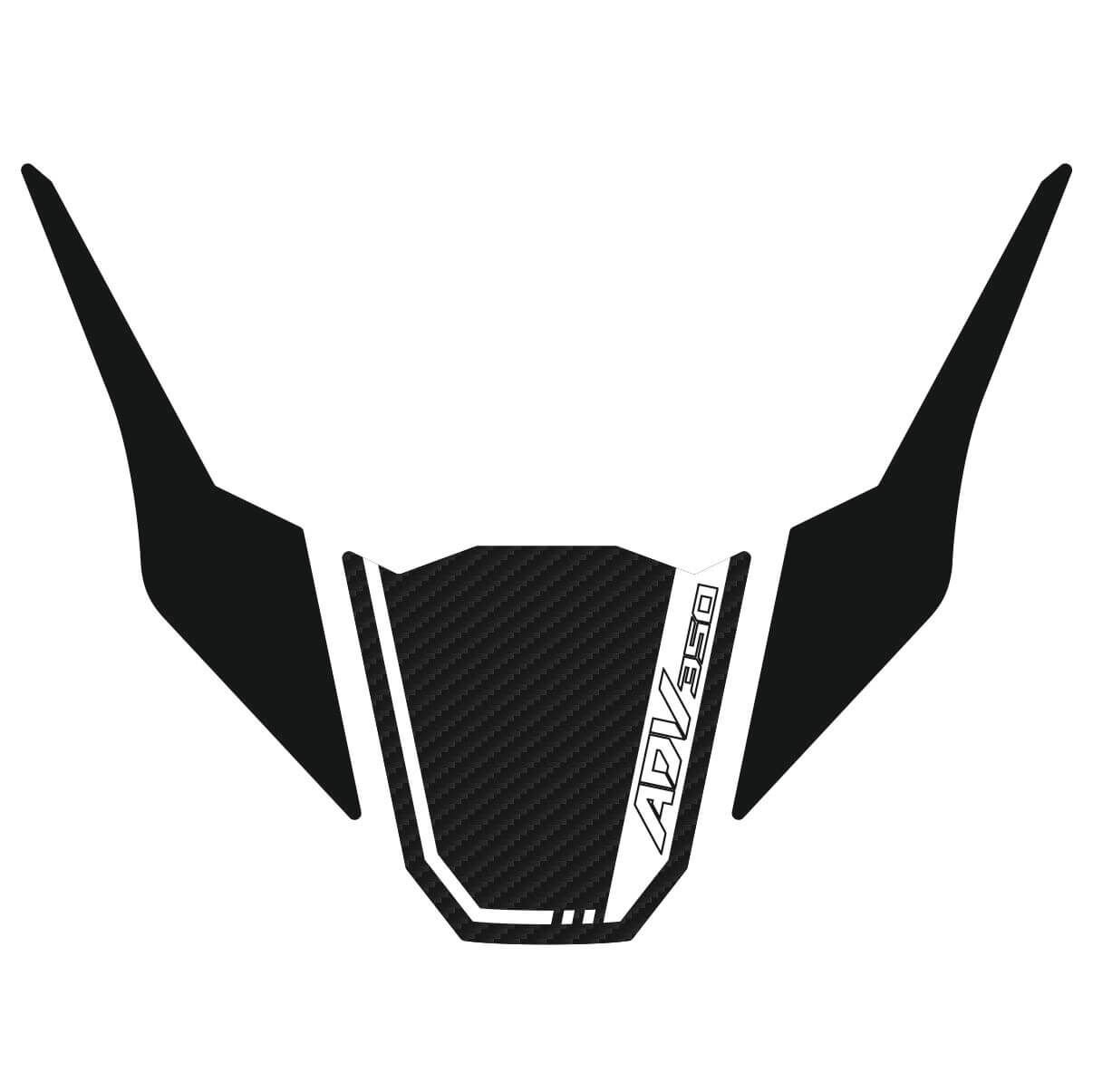 Honda ADV 350 Kafa Pad (Siyah&Karbon Model) 5