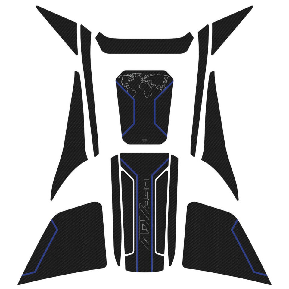 Honda ADV 350 Tankpad Set (Karbon Model) 3