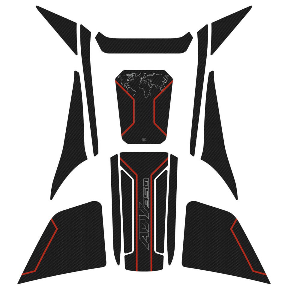 Honda ADV 350 Tankpad Set (Karbon Model) 4