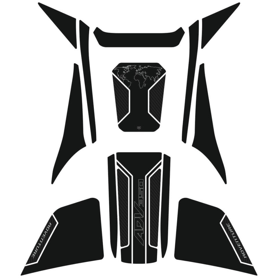 Honda ADV 350 Tankpad Set (Siyah&Karbon Model)