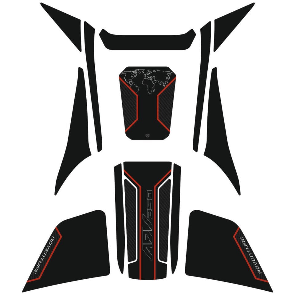 Honda ADV 350 Tankpad Set (Siyah&Karbon Model) 4
