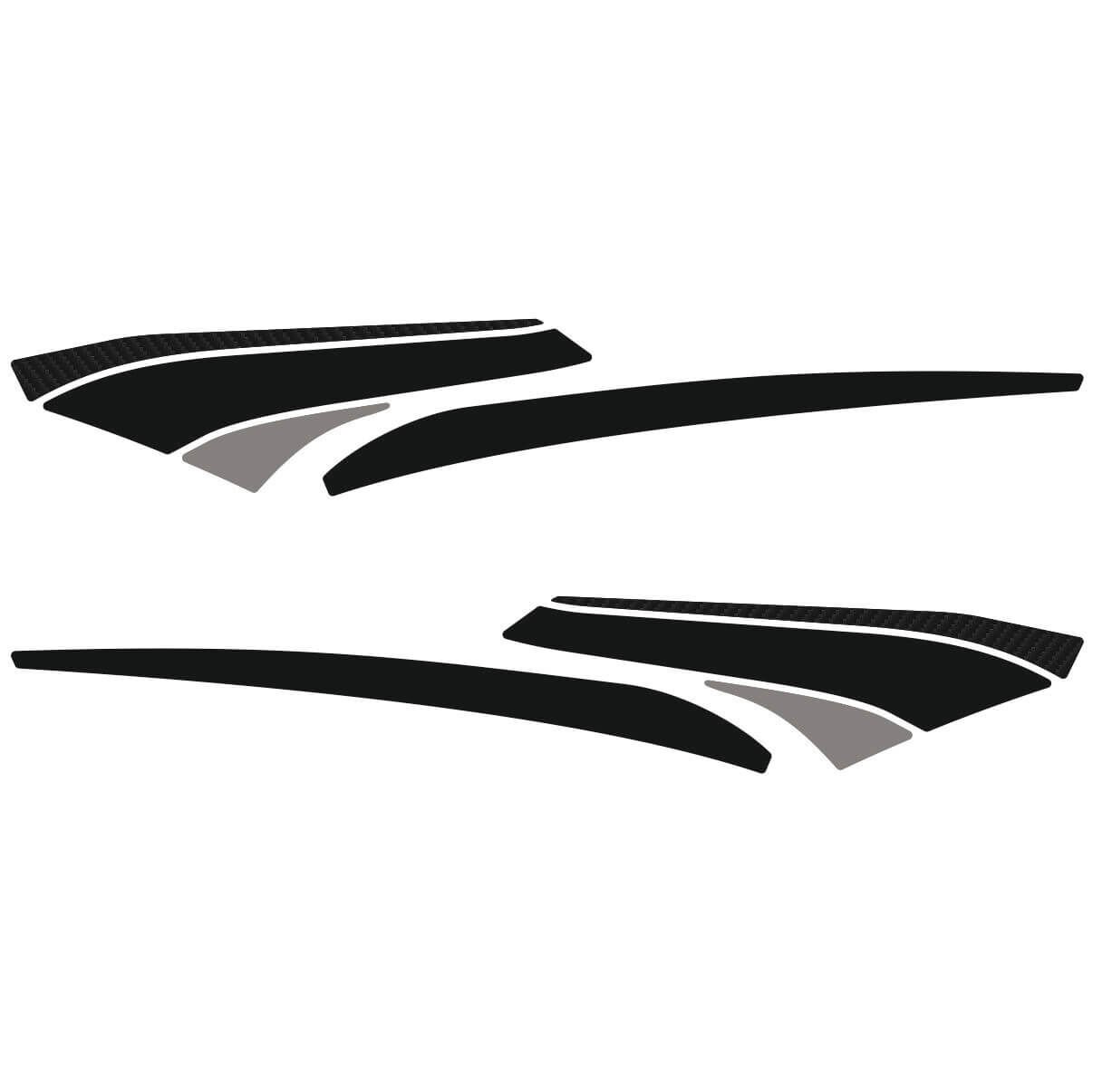 Honda ADV 350 Arka Tutamak Pad (Siyah&Karbon Model)