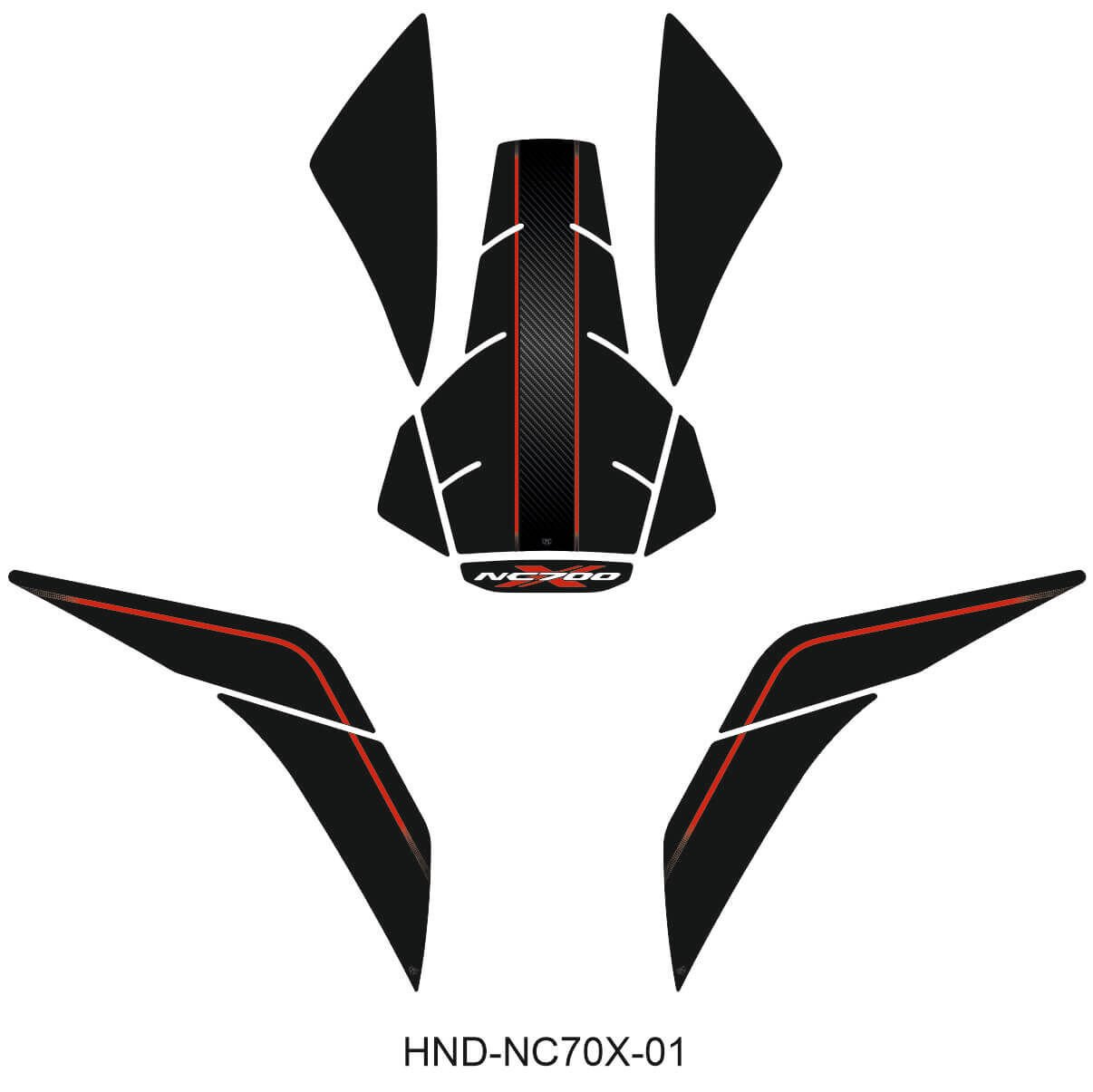 NC700X Tankpad Set 1