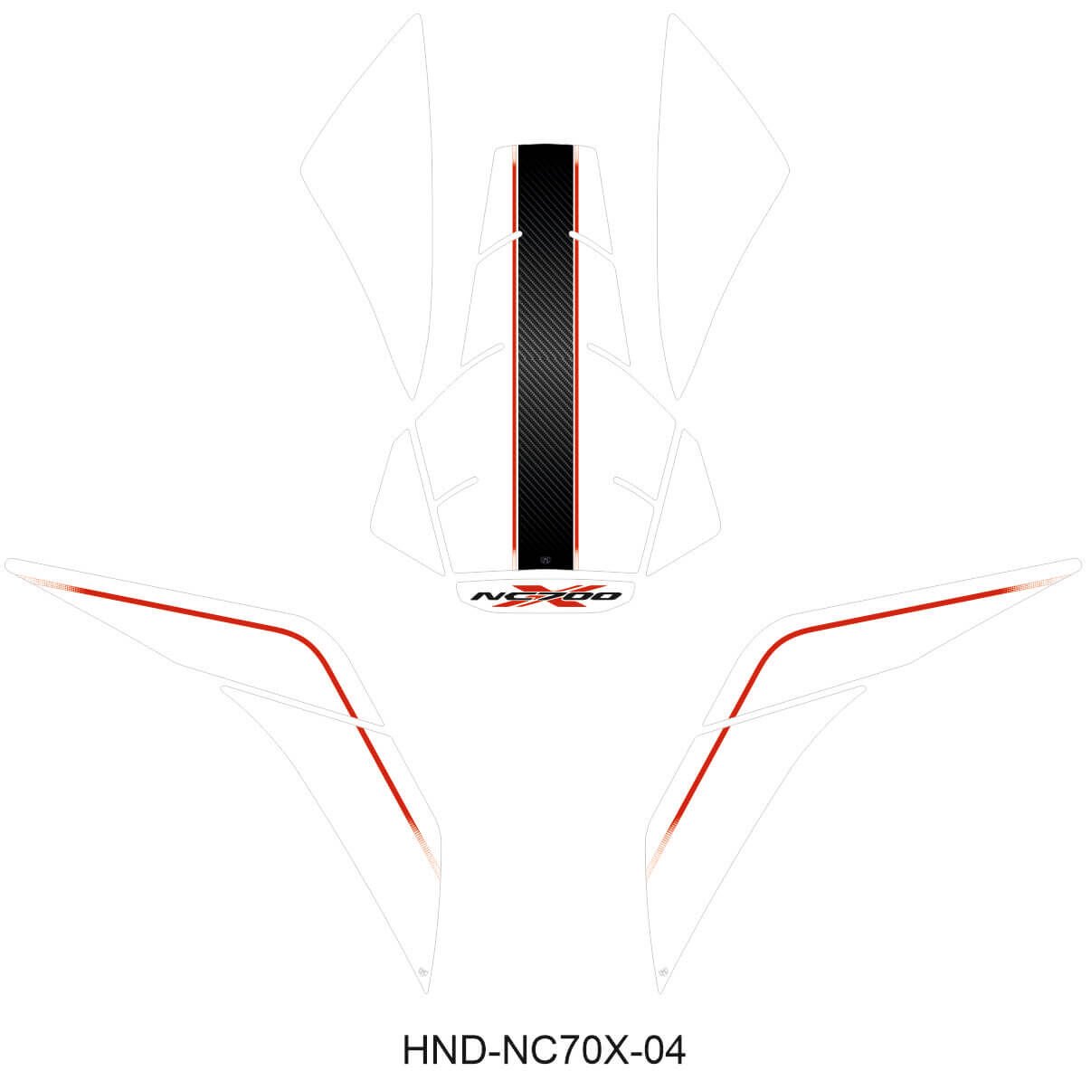 NC700X Tankpad Set 4