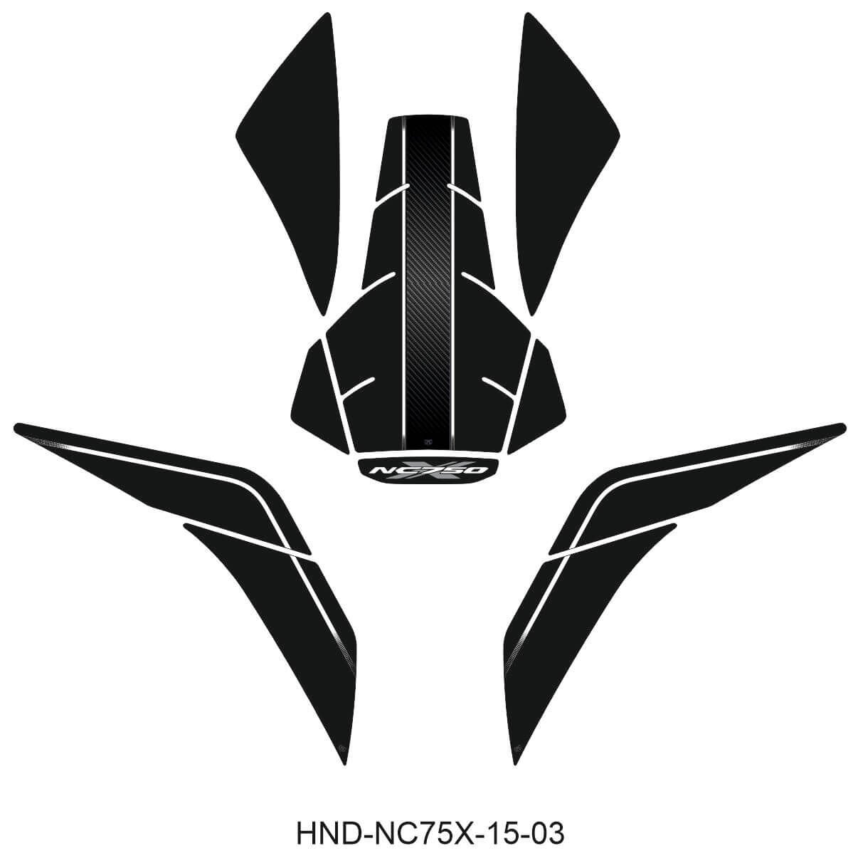 NC750X Tankpad Set (2012-2015) 3