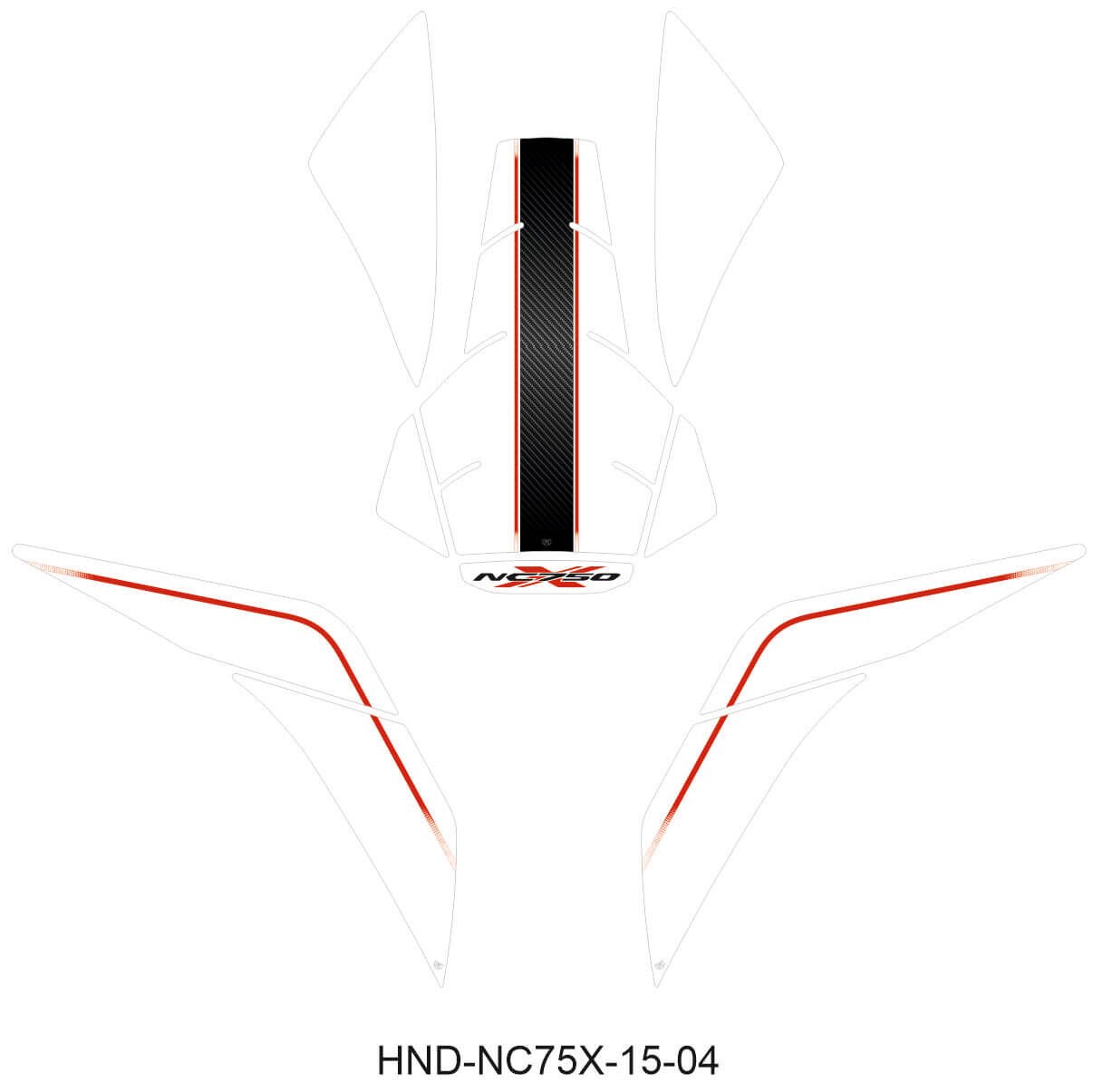 NC750X Tankpad Set (2012-2015) 4