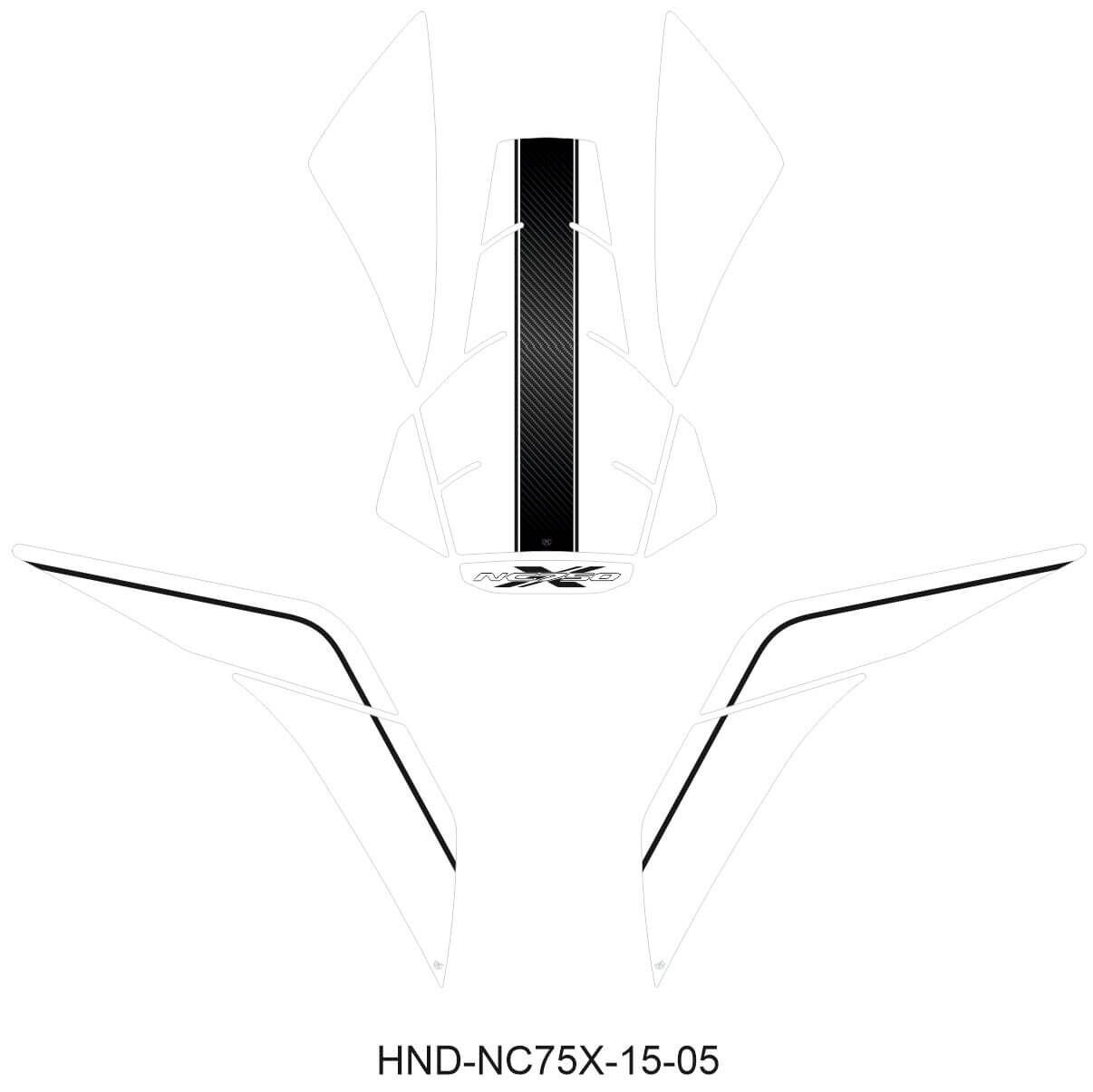 NC750X Tankpad Set (2012-2015) 5