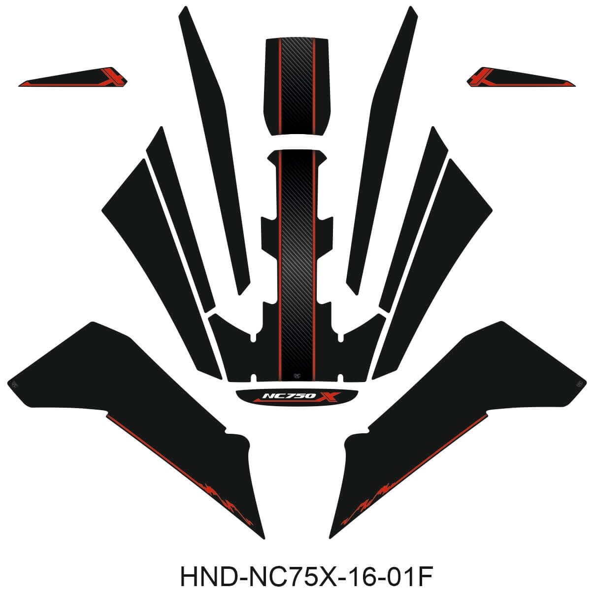 NC750X Tankpad Set (2016-2020) 1