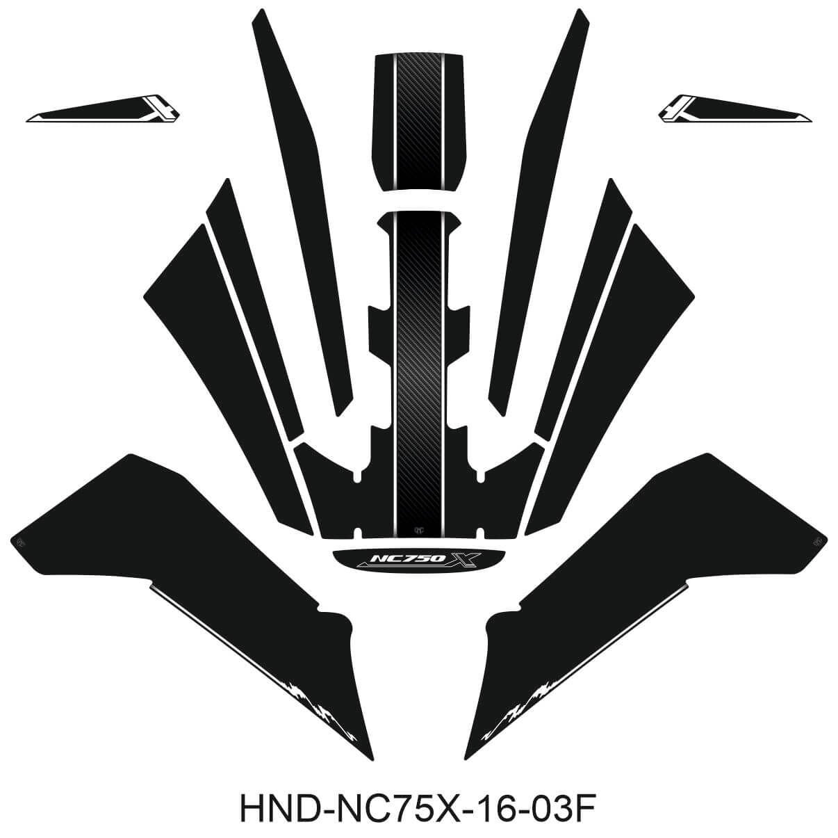 NC750X Tankpad Set (2016-2020) 3