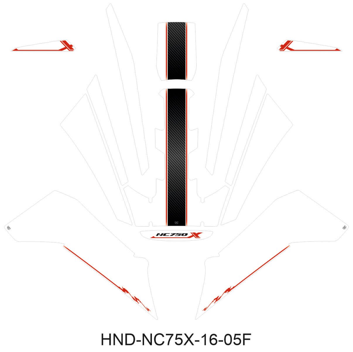 NC750X Tankpad Set (2016-2020) 5