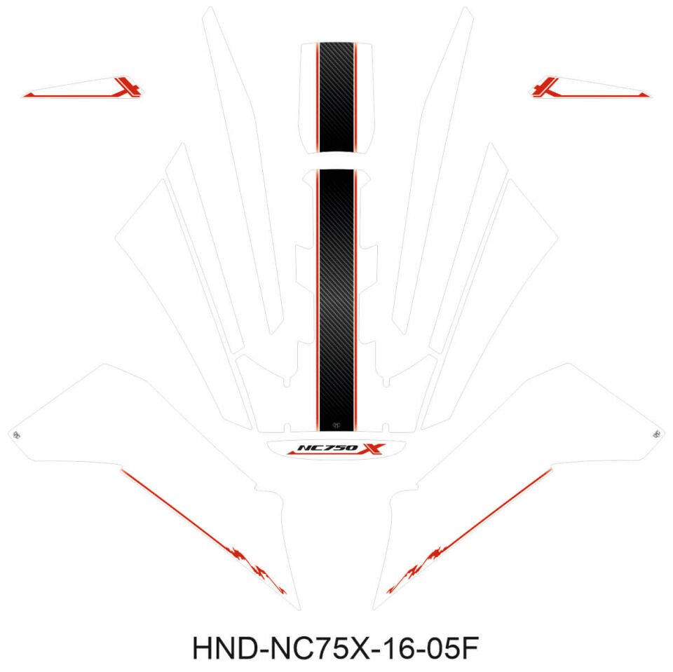 NC750X Tankpad Set (2016-2020) 5