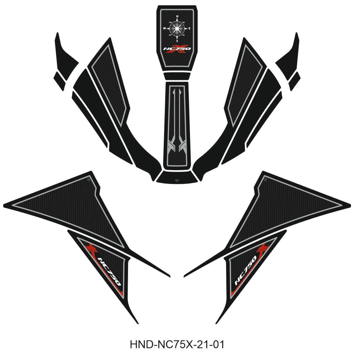 NC750X Tankpad Set (2021-2024)