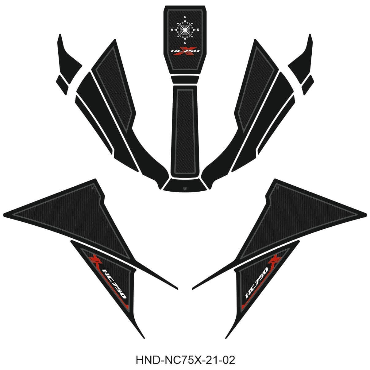 NC750X Tankpad Set (2021-2024) 2