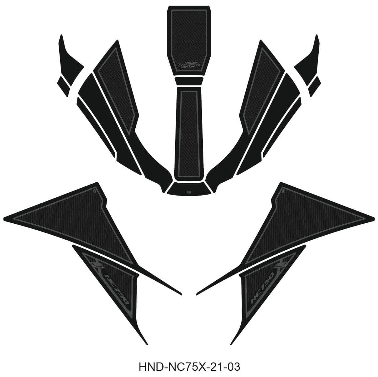 NC750X Tankpad Set (2021-2024) 3