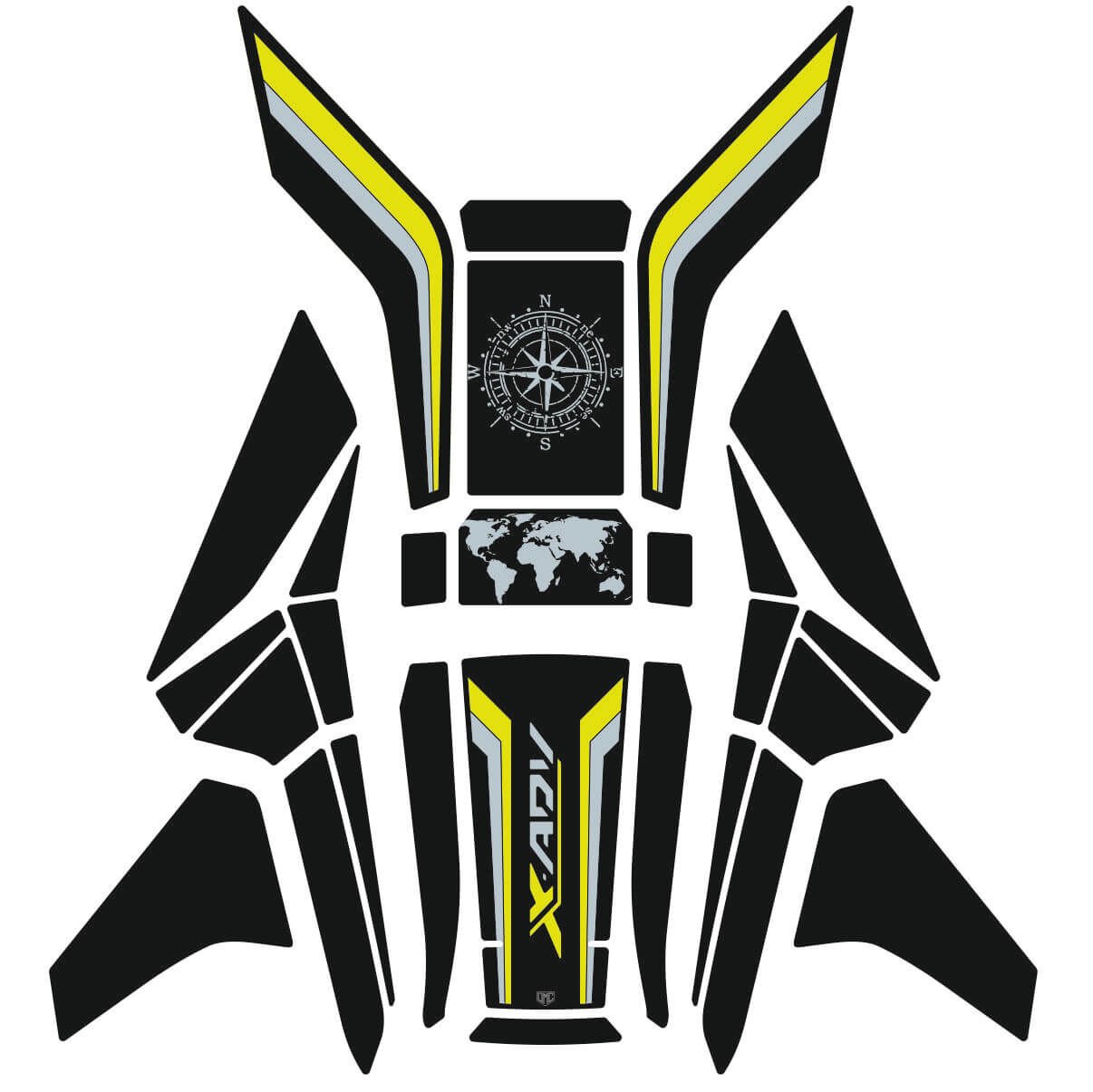 Honda X-ADV 750 Tankpad Full Set (2021-2024) Tankpad+Yan