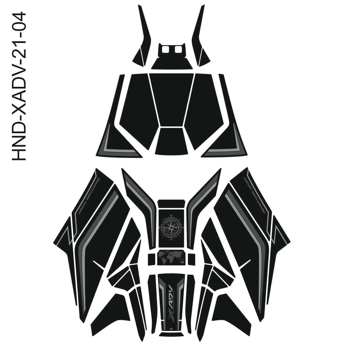 Honda X-ADV 750 Tankpad Full Set (2021-2024)