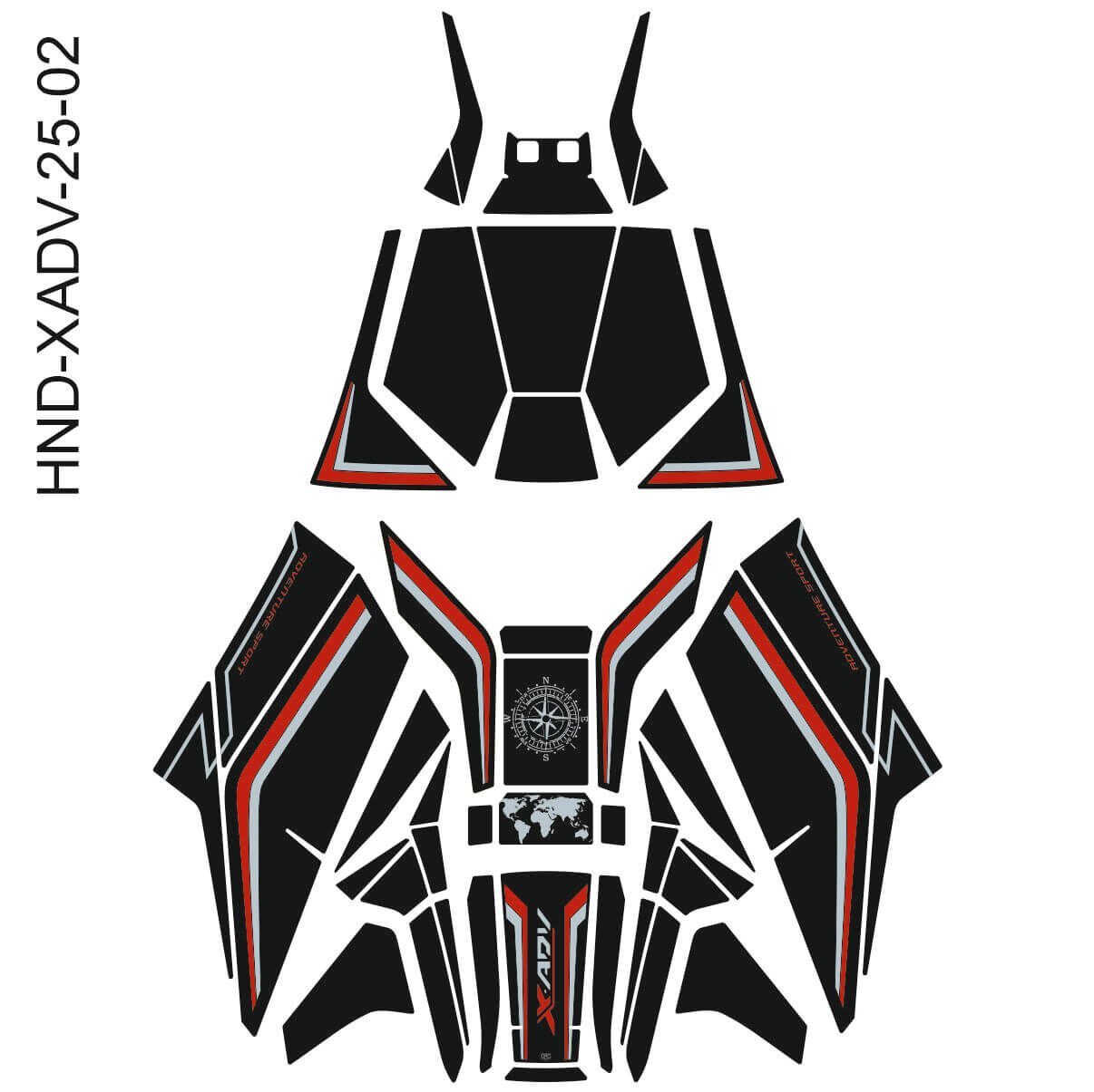 Honda X-ADV 750 Tankpad Full Set (2024+)