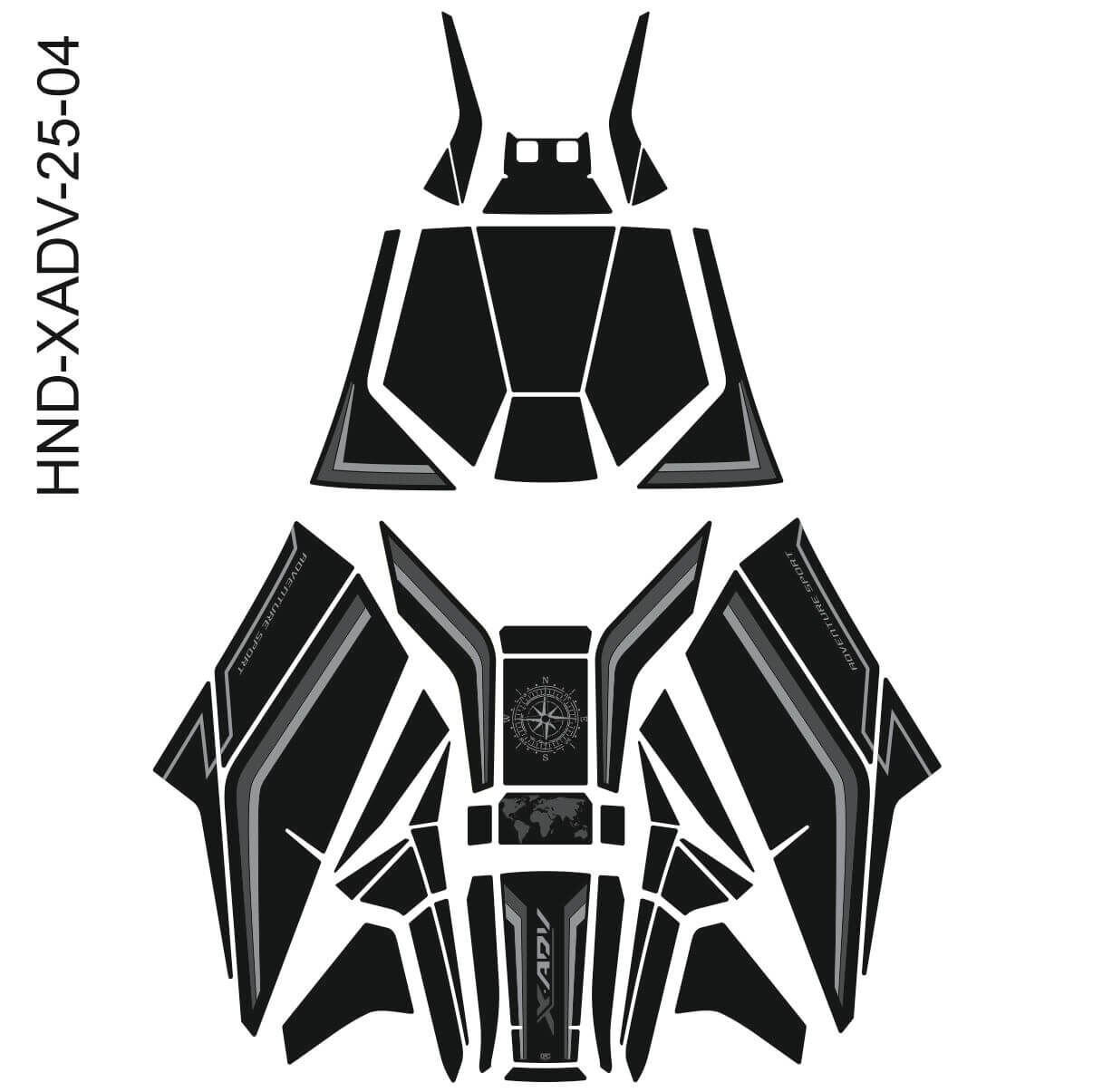 Honda X-ADV 750 Tankpad Full Set (2024+)