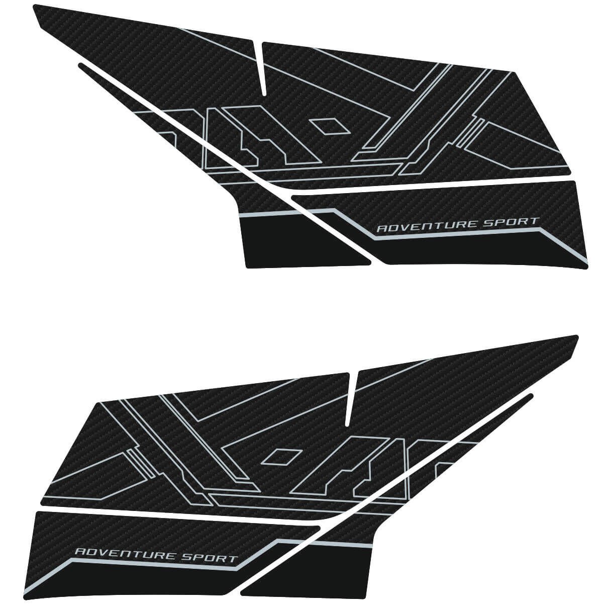Honda X-ADV 750 Tankpad + Granaj Full Set - Gri (2024+) 3 - Orta Granaj