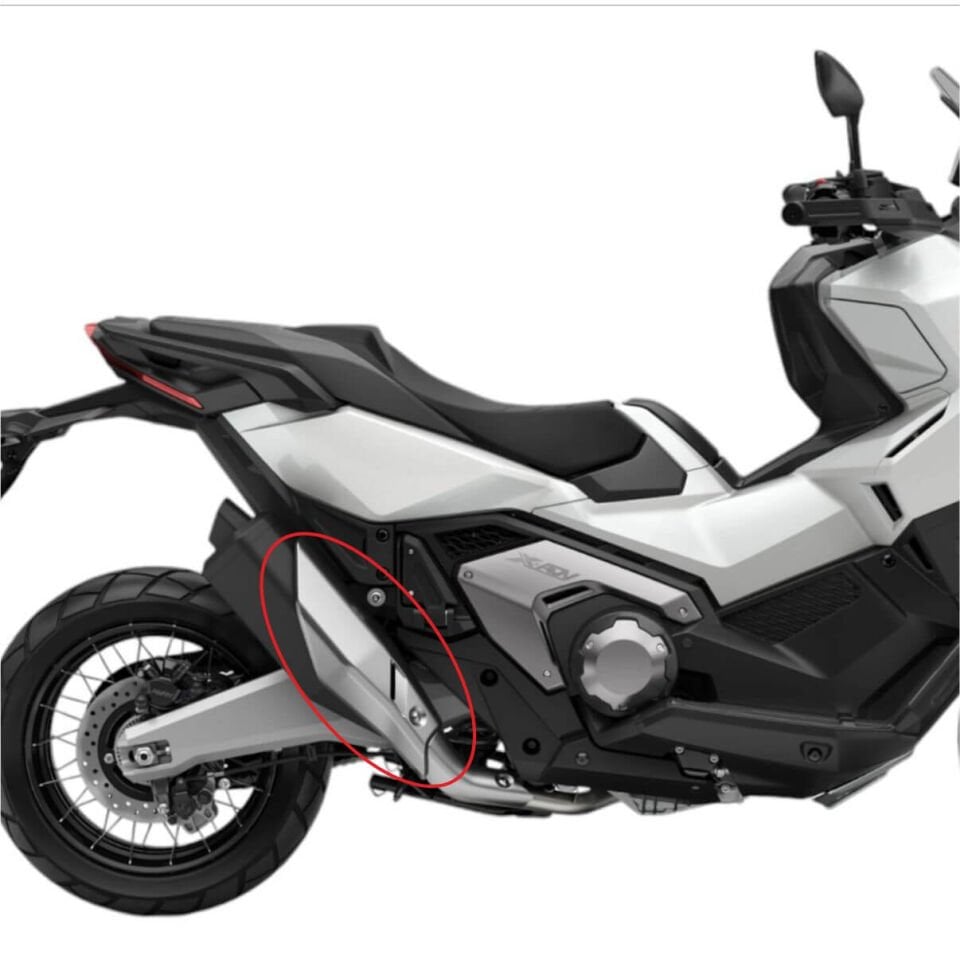 Honda X-ADV 750 Tankpad + Granaj Full Set - Gri (2024+) 8 - Egzoz Pad