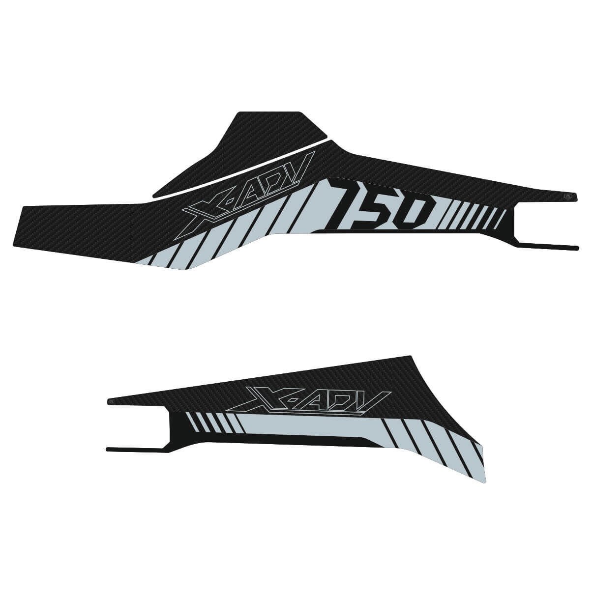Honda X-ADV 750 Tankpad + Granaj Full Set - Gri (2024+) 9 - Maşa Pad
