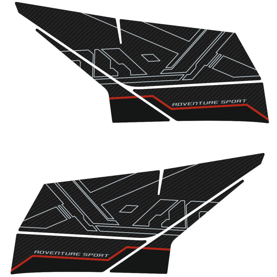Honda X-ADV 750 Tankpad + Granaj Full Set - Kırmızı (2024+) 3 - Orta Granaj 