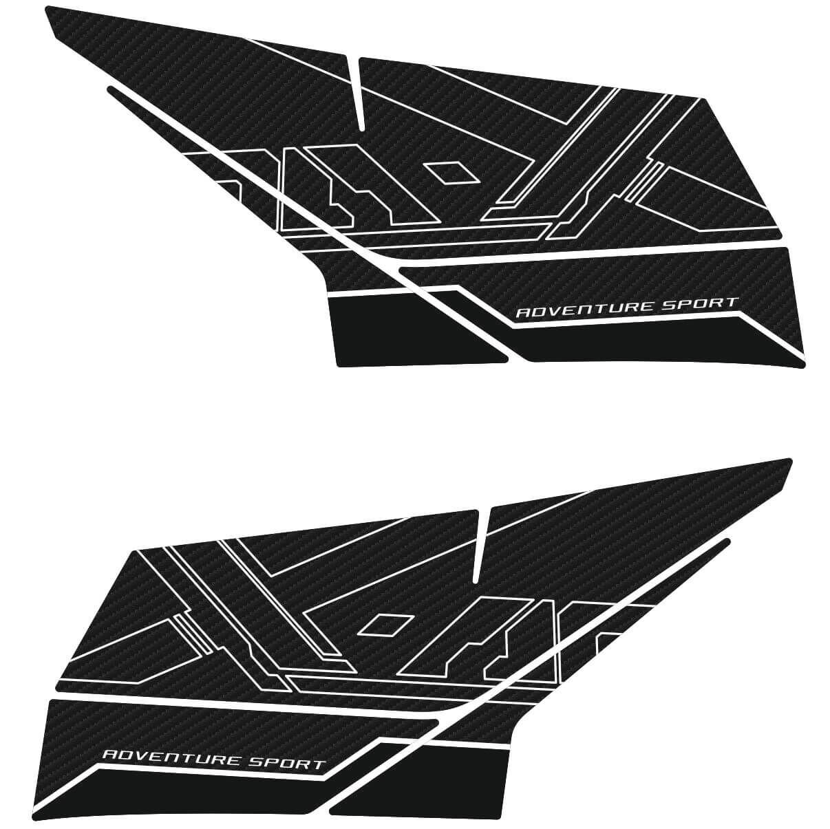 Honda X-ADV 750 Tankpad + Granaj Full Set - Beyaz (2024+) 3 - Orta Granaj 