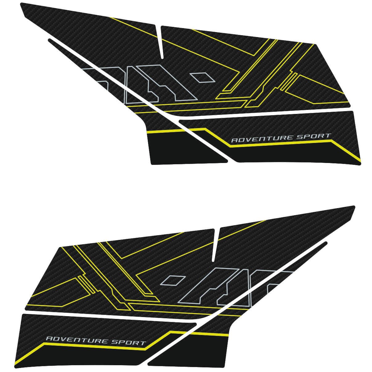 Honda X-ADV 750 Tankpad + Granaj Full Set - Neon Sarı (2024+) 3 - Orta Granaj