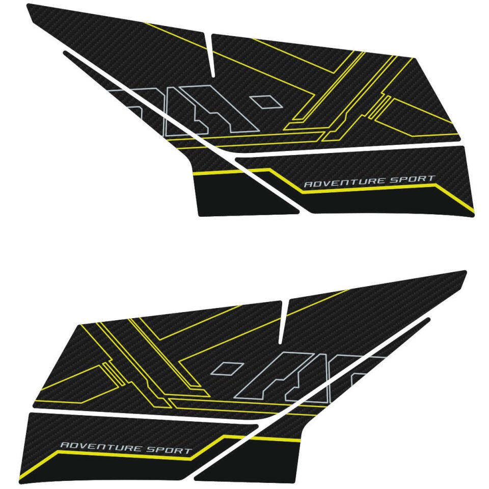 Honda X-ADV 750 Tankpad + Granaj Full Set - Neon Sarı (2024+) 3 - Orta Granaj