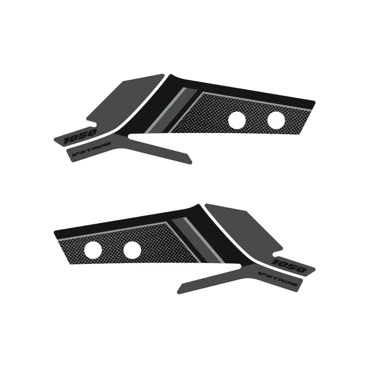V-Strom 1050 DE Full Tankpad Set (Siyah&Gri) Elcik Pad