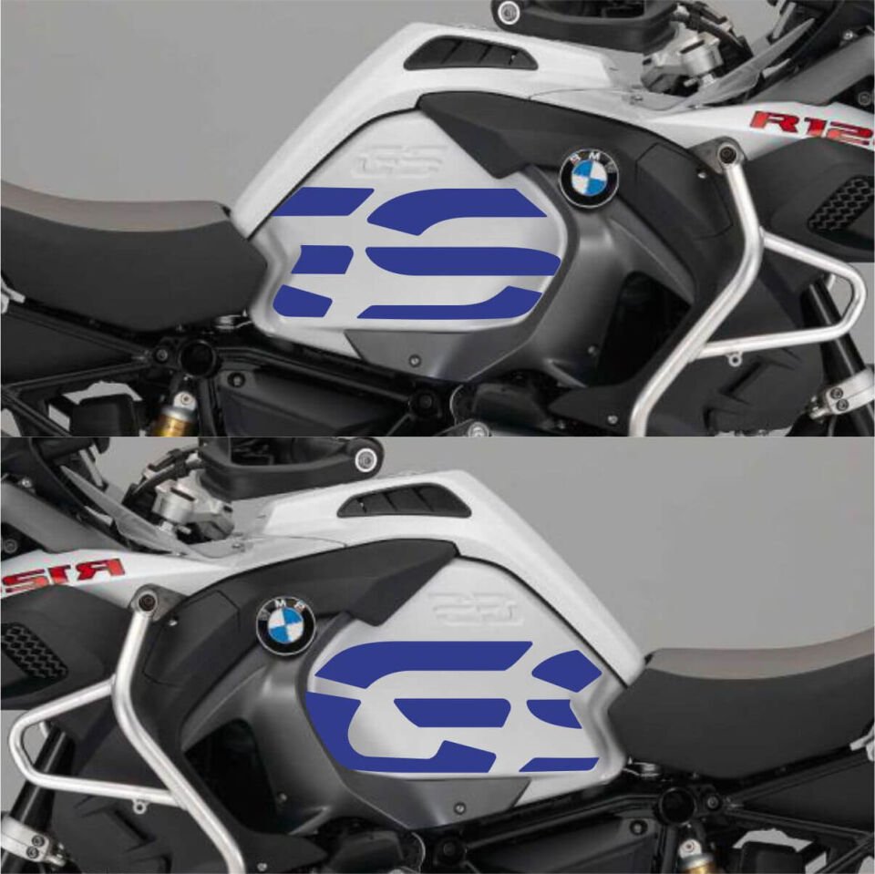 R1200GS ADV Beyaz - Depo Sticker Model 2 Mavi