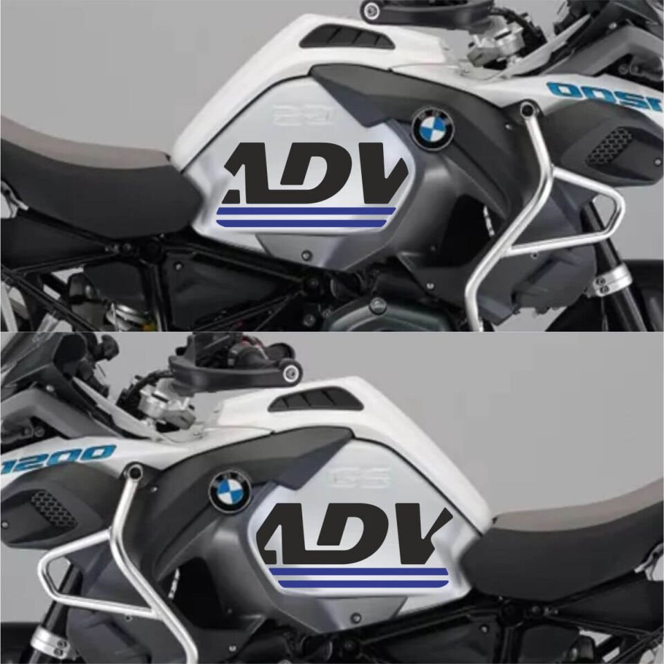 R1200GS ADV Beyaz - Depo Sticker Model 3 Mavi