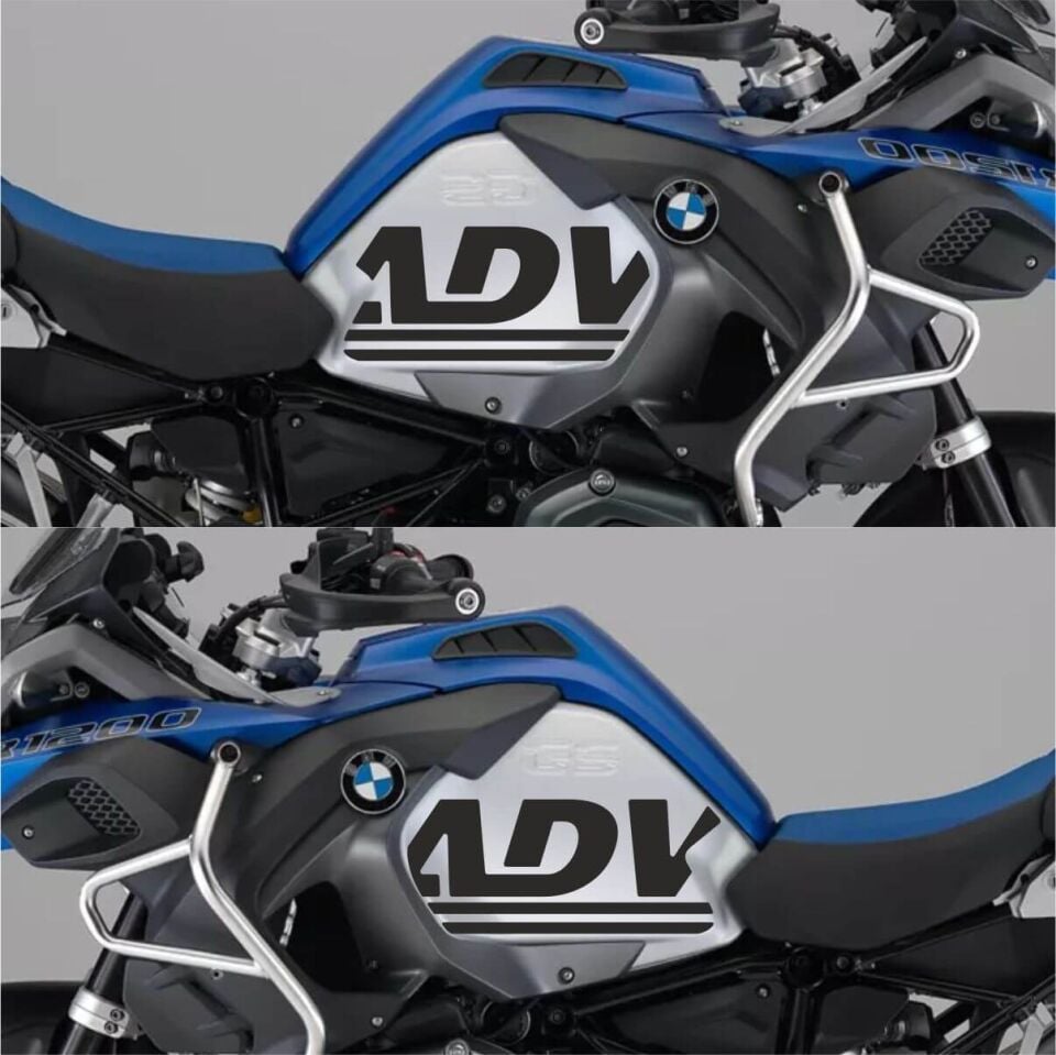 R1200GS ADV Mavi - Depo Sticker Model 3 Mat Siyah