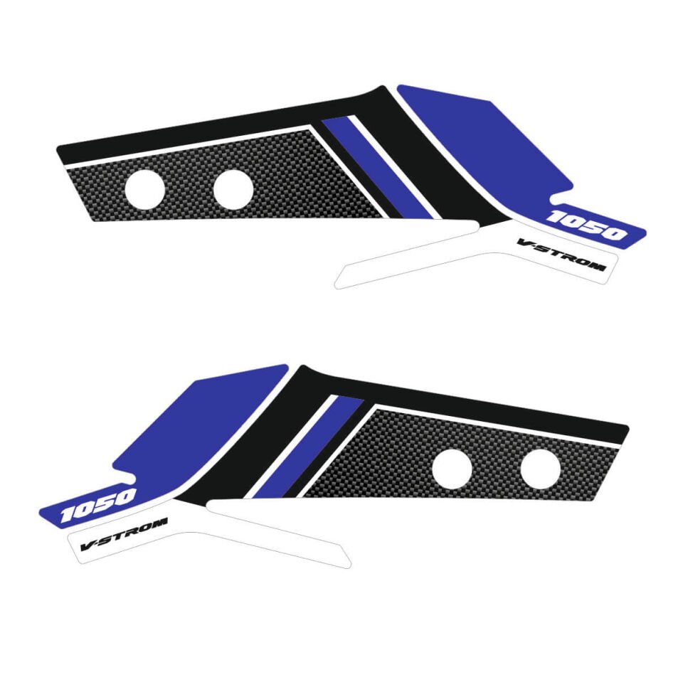 V-Strom 1050 DE Full Tankpad Set (Mavi&Beyaz) Elcik Pad