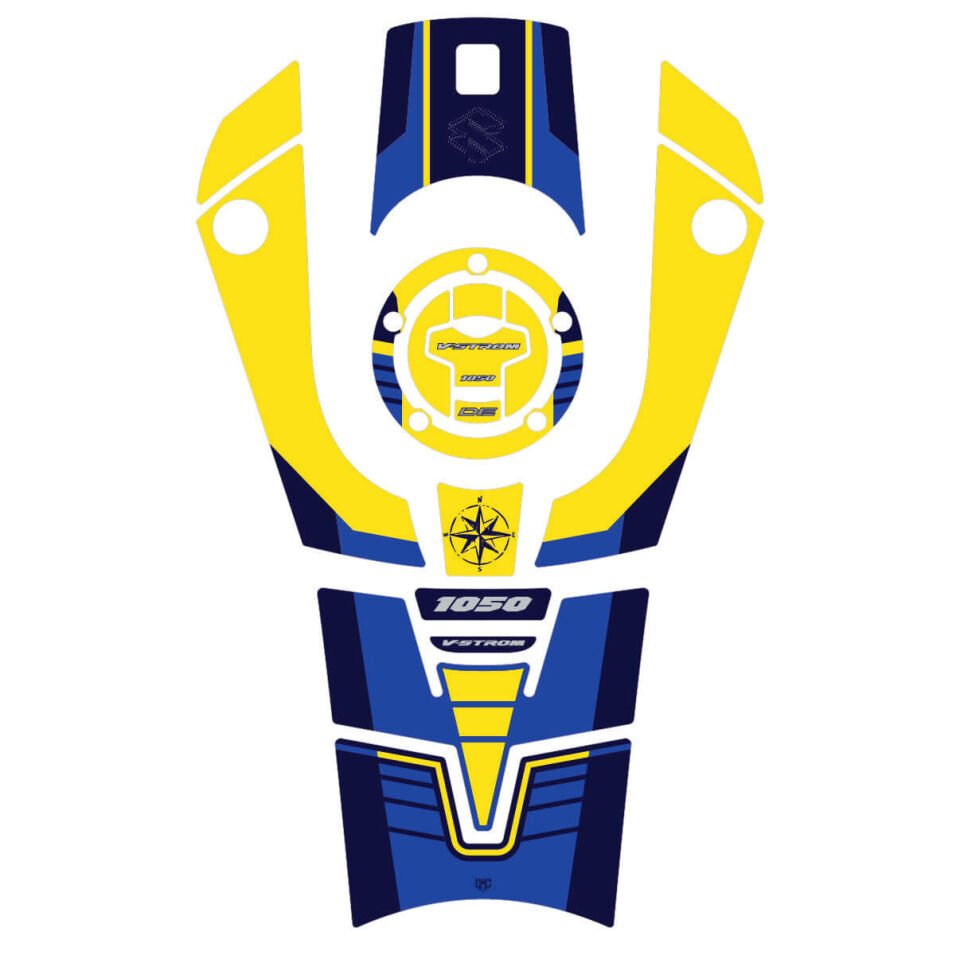 V-Strom 1050 DE Full Tankpad Set (Sarı)