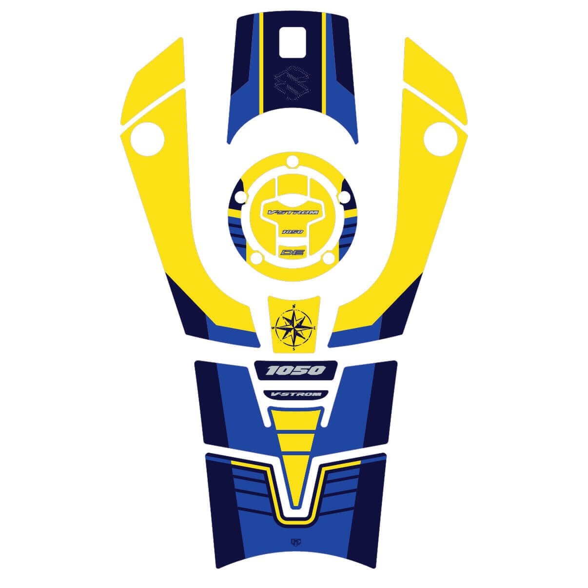 V-Strom 1050 DE Full Tankpad Set (Sarı) Tankpad 1