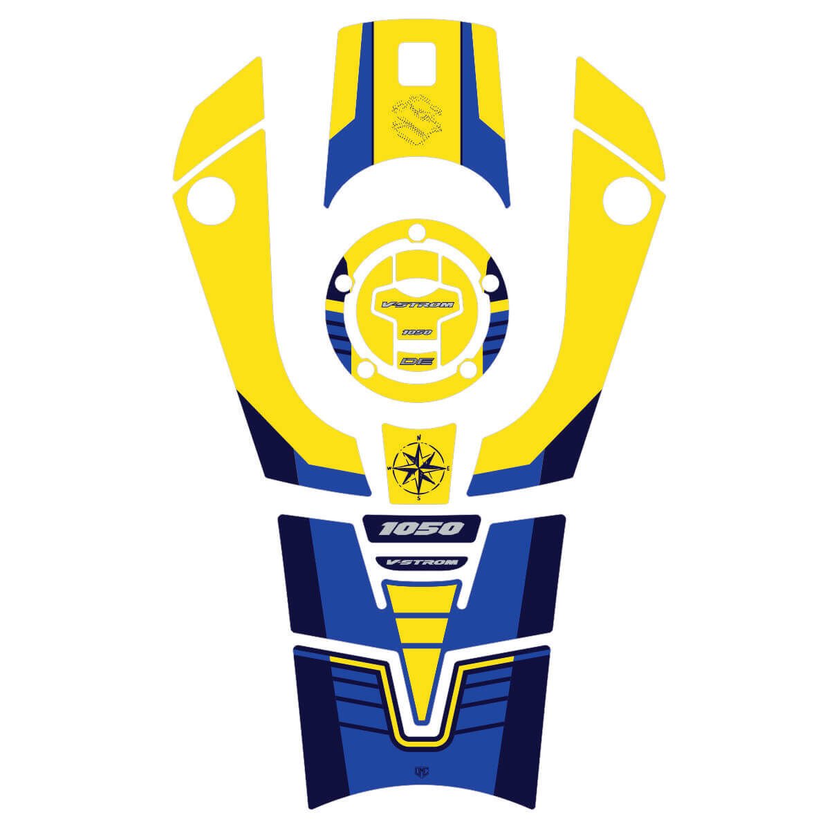 V-Strom 1050 DE Full Tankpad Set (Sarı) Tankpad 2